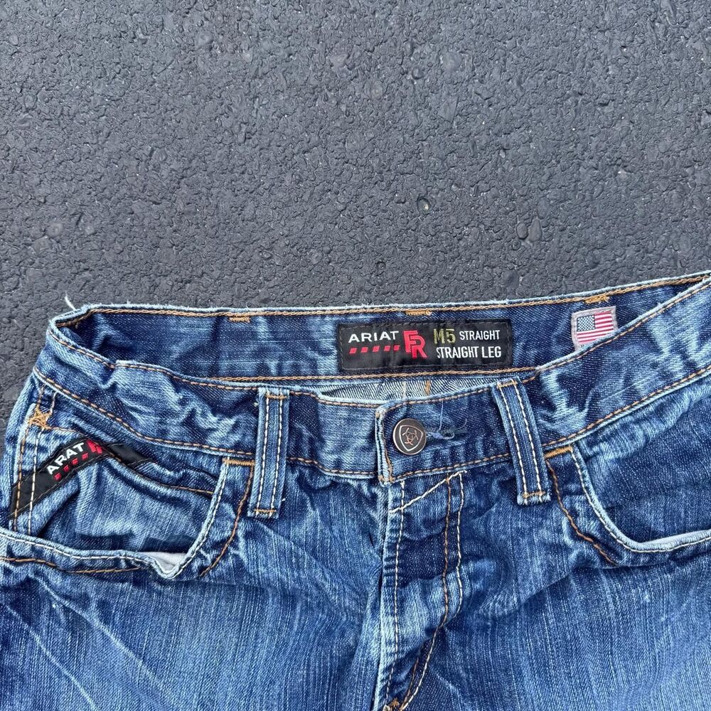 Ariat Men's Blue and Navy Jeans